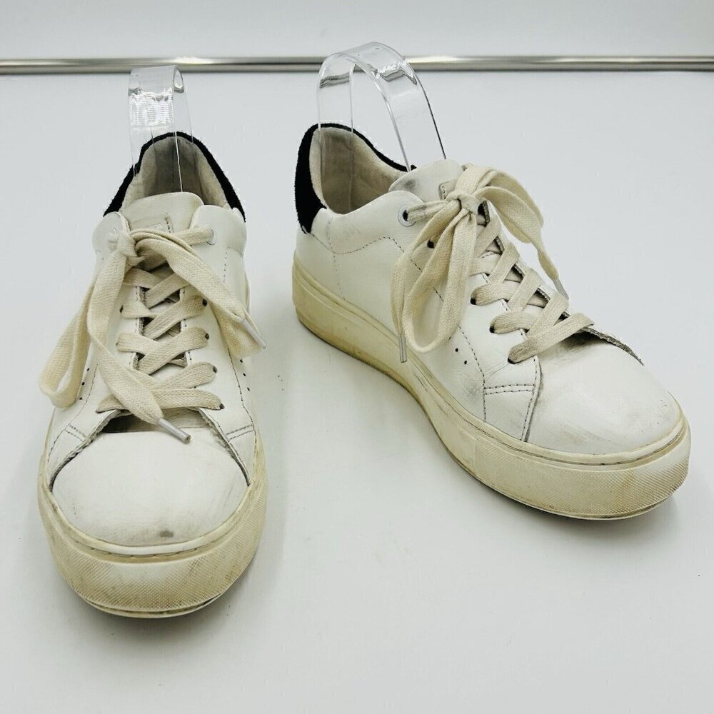 Kurt Geiger London Laney Leather Platform White Sneakers Sz  EU 36.5 US 5.5-6